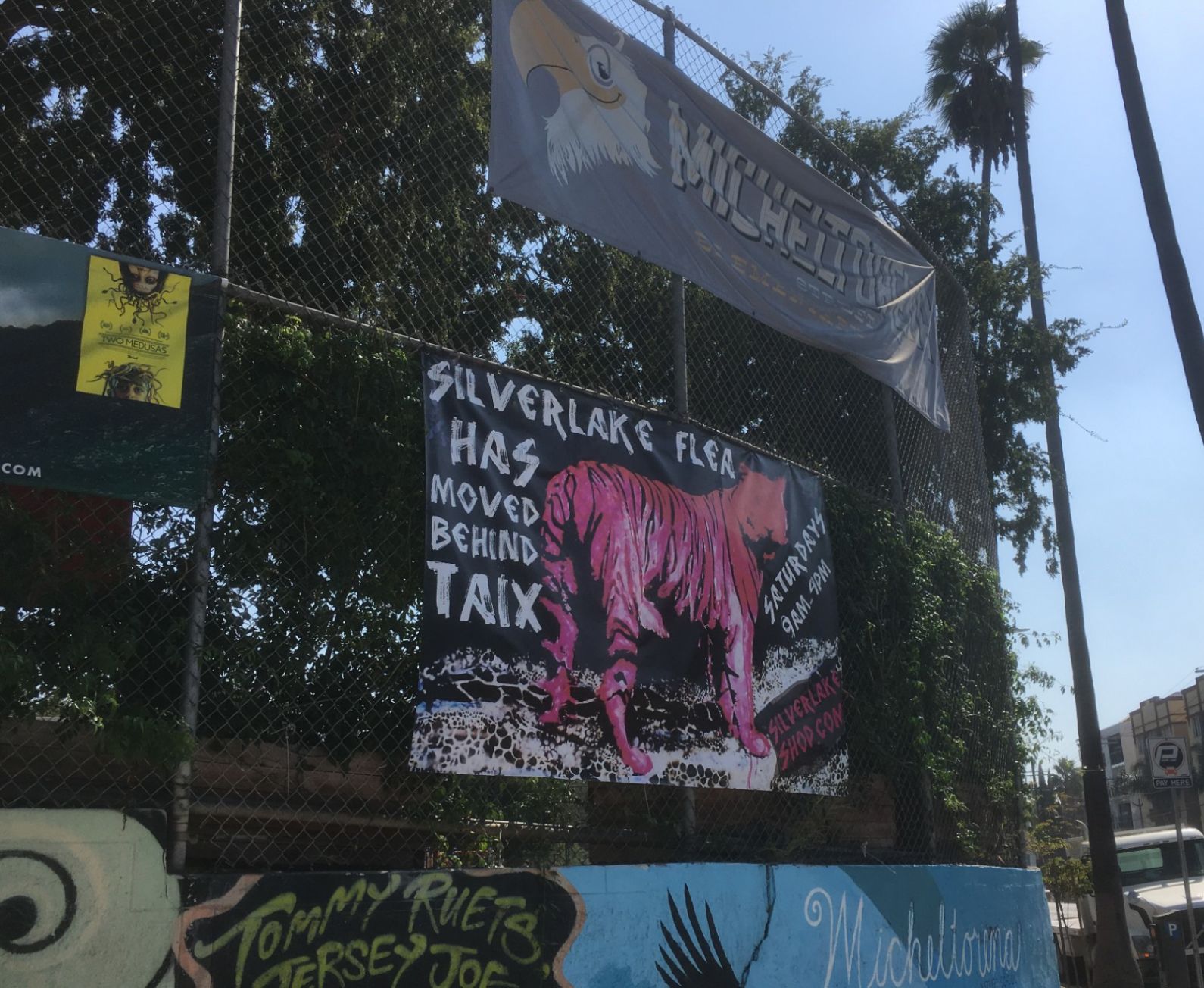 Silverlake Flea moving sign